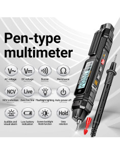 Multímetro Digital Tipo Bolígrafo ANENG A3005 con Voltímetro AC/DC 2