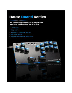 Controlador de Arcade Sehawei MINI-PLUS 16 Teclas Turbo PC/PS4/Switch 2