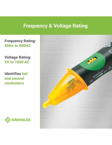 Detector de Voltaje No Contacto Greenlee GT-16, 5-1000V AC