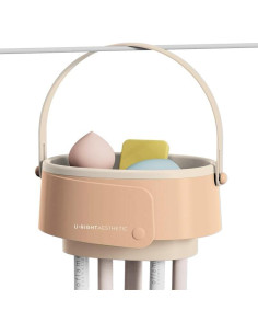 Bolsa de limpieza de brochas DEYUNQIANG 3 en 1 silicona khaki 2