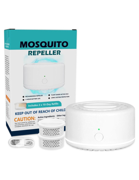 Repelente Electrónico de Mosquitos Tekola con 2 Recargas