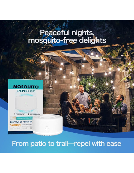 Repelente Electrónico de Mosquitos Tekola con 2 Recargas