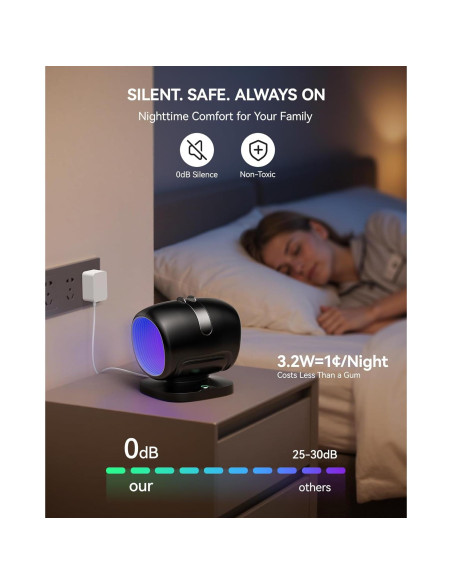 Trampa de Moscas ZEVQI POWER con Luz y Pegamento Adhesivo