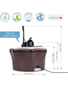 Trampa para Mosquitos Biogents Mosquitaire CO2 Exterior Ecológica 2