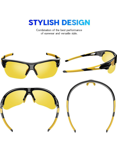 BEACOOL Gafas de Sol Deportivas 7189 UV400 Polarizadas