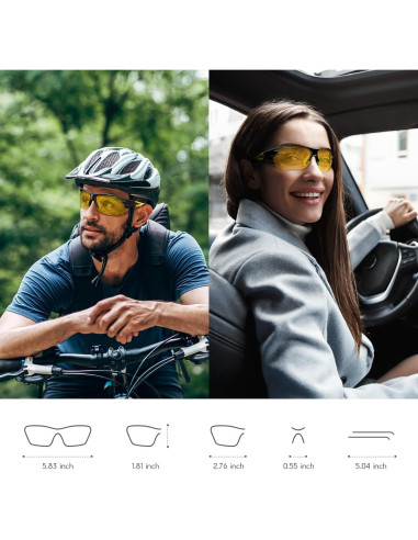 BEACOOL Gafas de Sol Deportivas 7189 UV400 Polarizadas