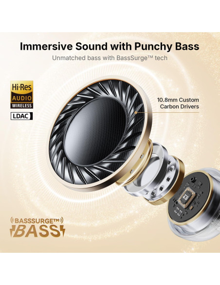 Auriculares Inalámbricos EarFun Clip, Bluetooth 6.0, 40H Batería Auriculares Inalámbricos EarFun Clip, Bluetooth 6.0, 40H Batería