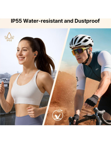 Auriculares Inalámbricos EarFun Clip, Bluetooth 6.0, 40H Batería