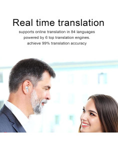 Auriculares Inalámbricos Zunate Y113 con Traducción AI 114 Idiomas 2