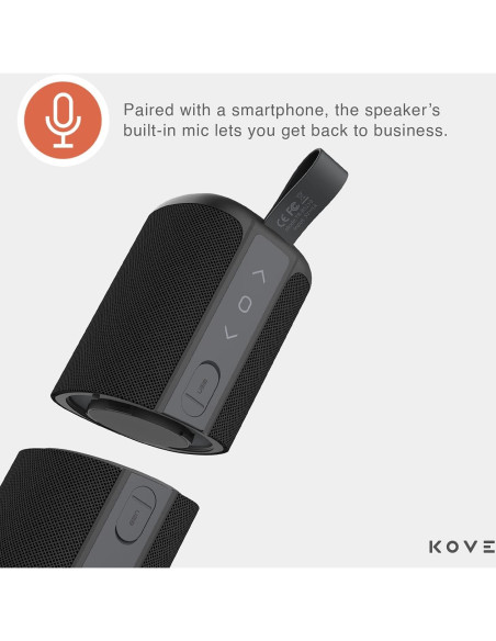 Altavoz Bluetooth KOVE Commuter 2 Portátil Resistente al Agua