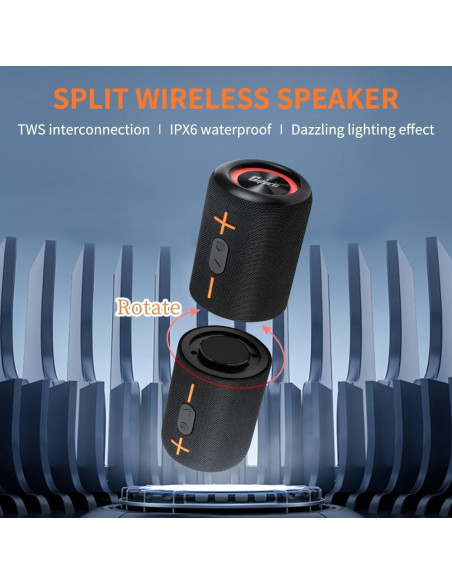 Altavoz Bluetooth Portátil Impermeable CYBORIS S10 20W 24H