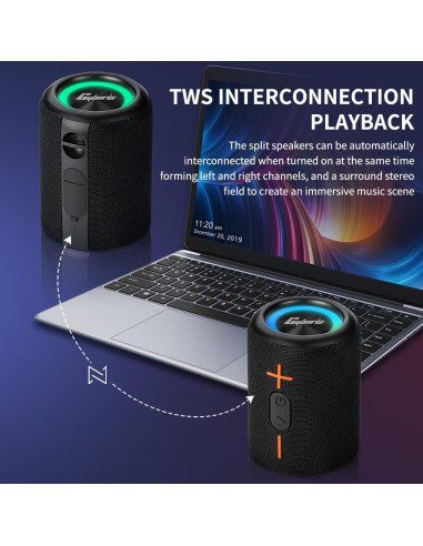 Altavoz Bluetooth Portátil Impermeable CYBORIS S10 20W 24H