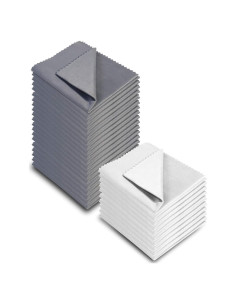 Paño de limpieza AAwipes 30 microfibra 15x18 cm 10 blancos 20 grises