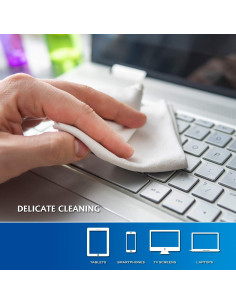 Paño de limpieza AAwipes 30 microfibra 15x18 cm 10 blancos 20 grises 2