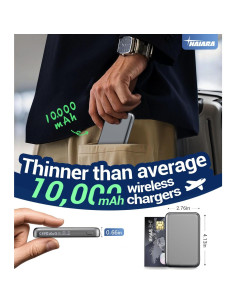 Cargador Portátil Magnético 10000mAh HAIARA para iPhone 16/15/14/13/12 2