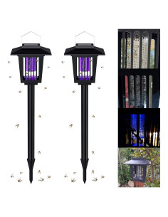 Zapper de Insectos Solar Hywean 2 Pcs Impermeable para Exterior