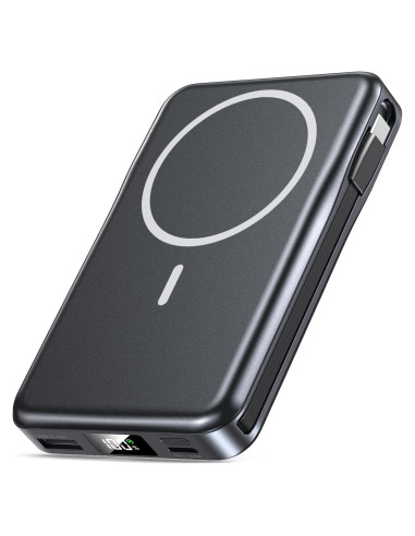 Cargador Portátil Magnético 10000mAh 20W con Cable - iPhone/Samsung