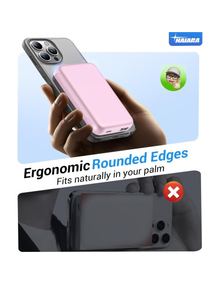 Cargador Portátil Magnético 10000mAh HAIARA para iPhone 16/15/14/13/12