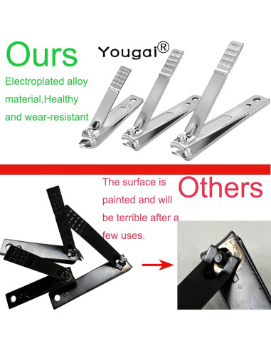 Kit de Manicura Yougai 18 Piezas Acero Inoxidable Negro