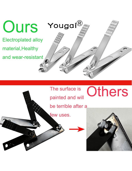 Kit de Manicura Yougai 18 Piezas Acero Inoxidable Negro