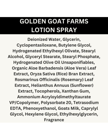 Loción en Spray Hidratante Golden Goat Farms Calabaza y Pistacho 226.8 g (2 Paquetes)