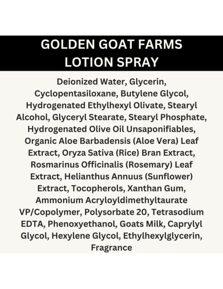 Loción en Spray Hidratante Golden Goat Farms Calabaza y Pistacho 226.8 g (2 Paquetes)