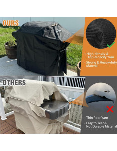 Cubierta de Parrilla PasWith 152 cm Impermeable y Resistente 2