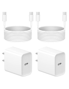 Cargador Rápido USB-C 20W + Cable 6 pies para iPhone 16/15
