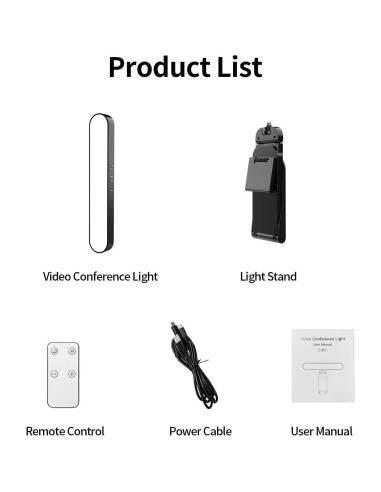 Luz de Conferencia de Video yAyusi F-663 LED Ajustable