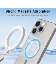 Anillo de Luz Magnético con Espejo para Smartphones Negro 2