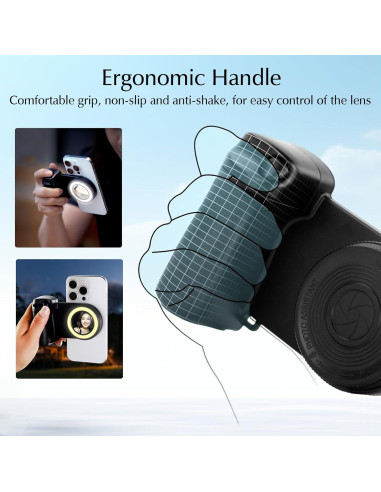 Anillo de Luz Selfie LED Recargable Owfeel con Control Remoto