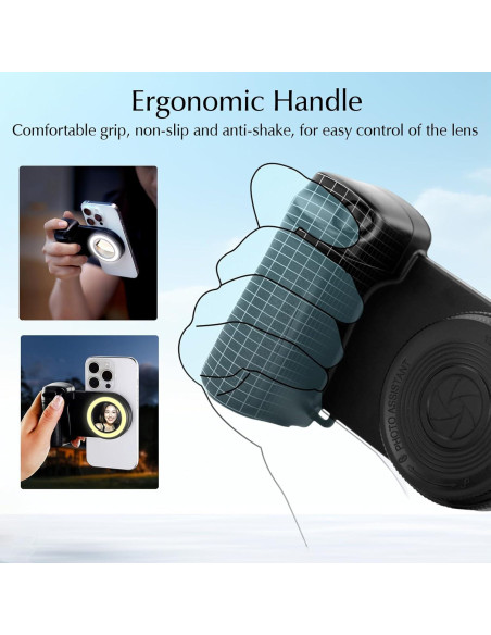 Anillo de Luz Selfie LED Recargable Owfeel con Control Remoto