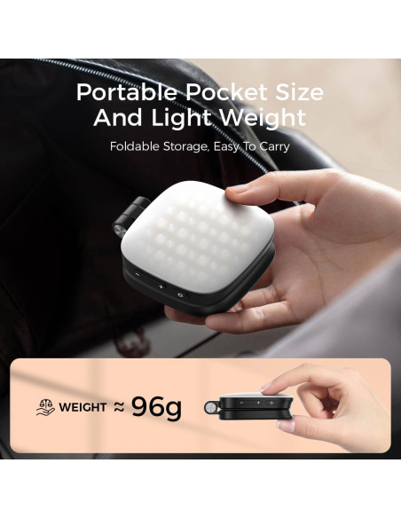 Luz de Selfie Magnética Sanqi Youpin con Espejo y 5 Colores