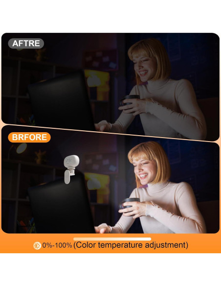 Clip de Luz para Teléfono aLLreLi - Luz de Selfie 600mAh 3 Modos