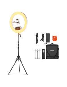 Luz de Anillo LED NEEWER RH100B 100W 2900-7000K con Soporte