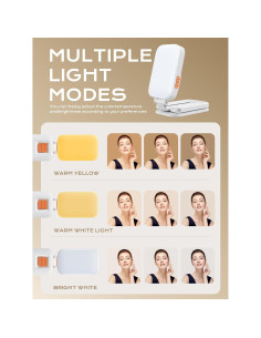 Luz LED para Selfie JCZT D2 Pro - Recargable 1000mAh, 3 Modos 2