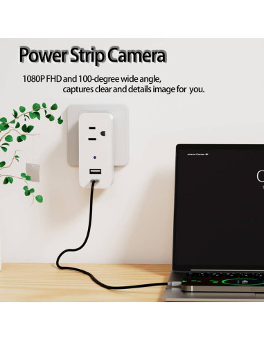 Cámara Enchufe Inalámbrica 1080P InCliick con SD 32GB