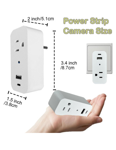 Cámara Enchufe Inalámbrica 1080P InCliick con SD 32GB