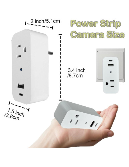 Cámara Enchufe Inalámbrica 1080P InCliick con SD 32GB