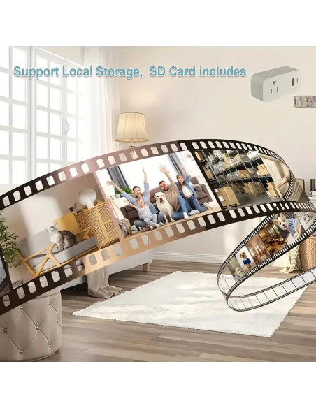 Cámara Enchufe Inalámbrica 1080P InCliick con SD 32GB