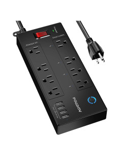 Protector de Sobretensión WiFi POWSAV 8 Salidas con USB
