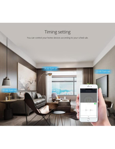 Enchufe Inteligente WiFi ngnsky 16A Control por App y Voz