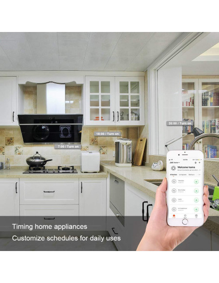 Enchufe Inteligente WiFi ngnsky 16A Control por App y Voz