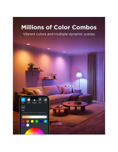 Bombillas Inteligentes Govee BR30 RGBWW, 850 Lúmenes, Paquete de 4 2