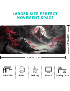 Alfombrilla de Escritorio Brecoy Luna Llena 800 x 300 mm 2