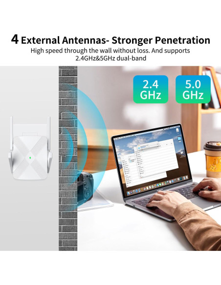 Extensor de WiFi FjUoLzgK M-97G 1200Mbps Doble Banda 929m