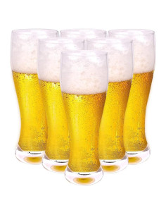 Juego de 6 vasos Pilsner BPFY 480 ml vidrio transparente
