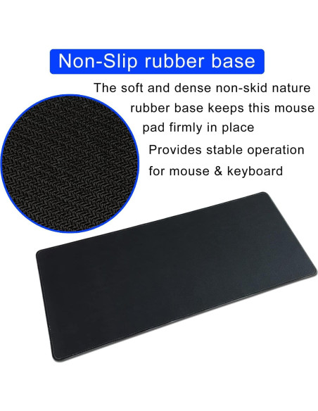 Alfombrilla de Ratón Grande Genérico 70x30 cm Rosa Antideslizante