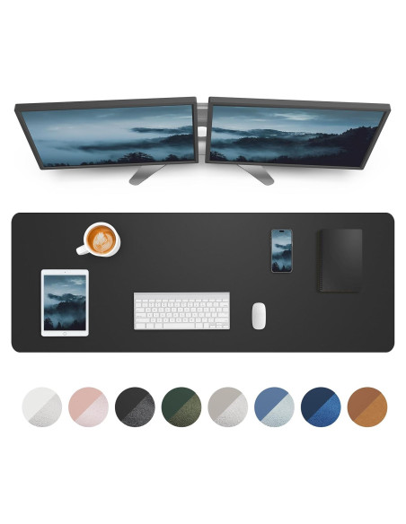 Alfombrilla de escritorio grande AFIING D-4817 Negra 121.9x43.2 cm