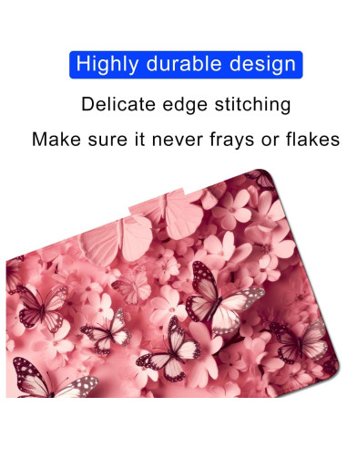 Alfombrilla de Ratón Grande Genérico 70x30 cm Rosa Antideslizante